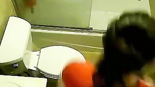 Amateur Filipina wife poops at home