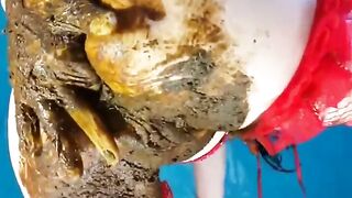 Smearing and ass fingering