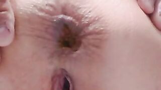 Gorgeous asshole poops