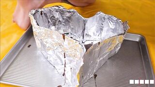 Dark poop in the foil