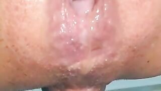 Beautiful big boobs babe masturbates and poop