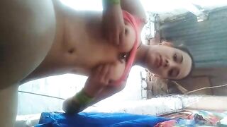 Indian show piss and poop outdoor