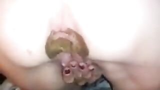 Sexy lady and thick hard poop