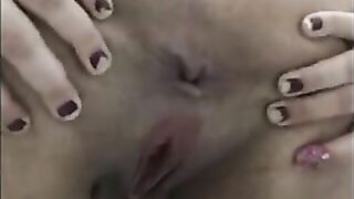 Beautiful curvy ass fingering