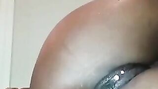 Black pussy and black asshole