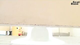 Pissing and pooping caught in public toilet