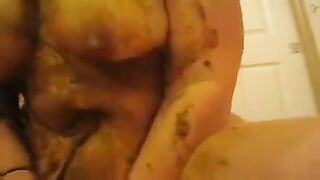 BBW lady enjoying fuck and shit