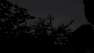 Dirty jeans and panty poop outdoor