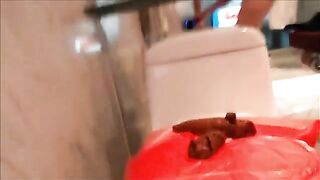 Homemade poop from sexy amateur gal