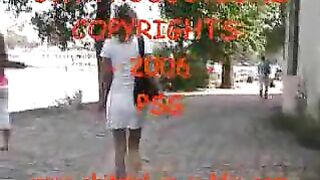 Hairy skinny blonde milf masturbates with shit