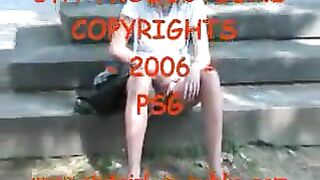 Hairy skinny blonde milf masturbates with shit