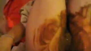 Amazing wife taking pussy and anal scat fuck