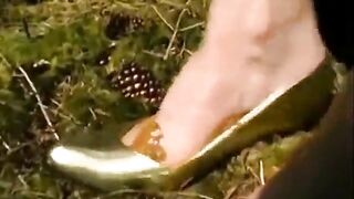 A girl and her dirty shoes