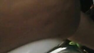 Dirty scat latina babe shits from a chair