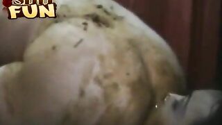 Asian slut licking dirty asshole and cock