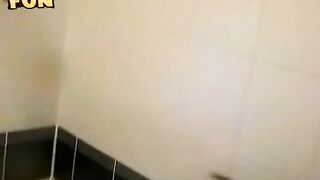 Kinky Asian slut enjoying smearing cock session