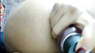 Big dildo and accidental shit