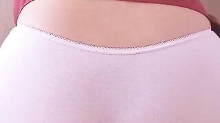 Celebrating the 26th birthday with panty poop show