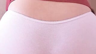 Celebrating the 26th birthday with panty poop show