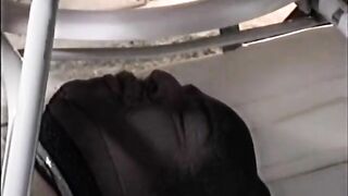 Dirty lady playing with her shit and boyfriend