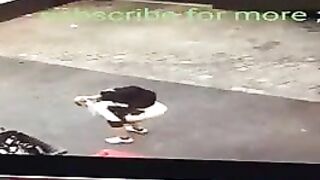 Desperate diarrhea caught on CCTV