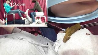 Messy shit for poor slave