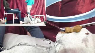 Messy shit for poor slave