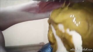 Elecebra rimming & eating wet shit