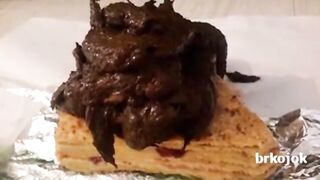 Sexy hot ass blonde babe poop smearing and teasing