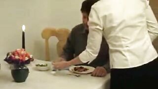 Serving fresh poop meal