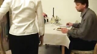 Serving fresh poop meal