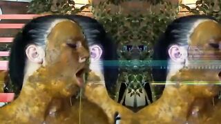 Smearing shit heavily