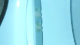 Evening poop in the toilet