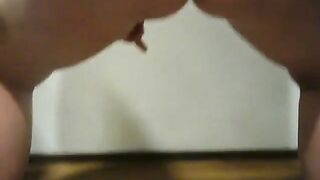 Chubby amateur lady eating shit