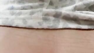 Hairy pussy and dark asshole lady pooping