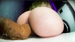 Massive huge shit from sexy ass