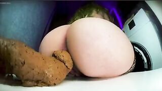 Massive huge shit from sexy ass