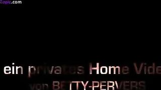 Awesome mature masked lady eating shit