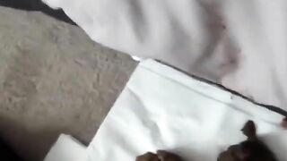 Smooth asshole babe poops in sweet closeup