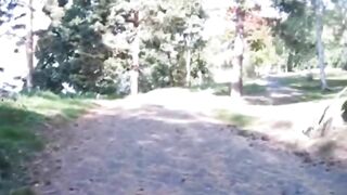 Outdoor poop in the backyard