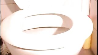 Lovely piss and poop from hot milf