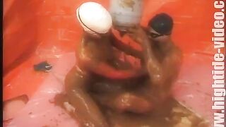 chris showered in shit