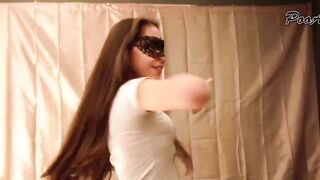 Beautiful young brunette babe