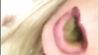 Hot blonde shit eating babe