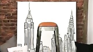 Girl & messy diapers-panting