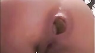 Girl hot selfie shitting