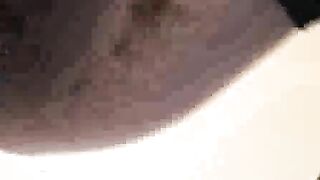 Cheeky sticky poop closeup