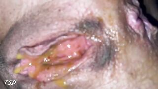 Mega sticky shit from round booty