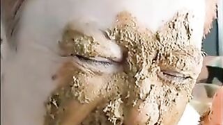 Lovely dirty lady shit eating compilation