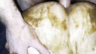 Fantastic shit covered ass fucked